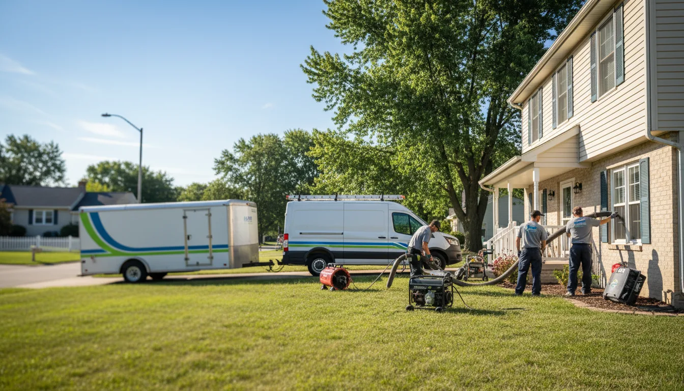 Flooded Basement Restoration And Cleanup With Repair in Bradford, IA near me